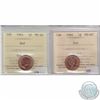 Image 1 : 1964 & 1966 Canada 1-cent Both ICCS Certified MS-66 (2pcs)
