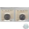Image 1 : 1980 and 1986 Canada 50-cent both ICCS Certified MS-65 (2pcs)
