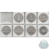 Image 1 : Lot of 7x 1958-1964 Canada Silver Dollars. You will receive a complete set of Silver Dollars from 19