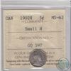 Image 1 : 1902H Canada 5-cent Small H ICCS Certified MS-62