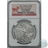 Image 1 : EARLY RELEASES 2015 Tokelau $5 1 oz. Year of the Goat .999 Fine Silver NGC Certified PF70 Matte (Tax