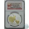 Image 1 : EARLY RELEASES 2015 Tokelau $5 1 oz. Gilded Year of the Goat .999 Fine Silver NGC Certified PF70 Mat