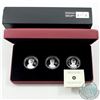 Image 1 : 2011 Canada $15 Continuity of the Crown Series Sterling Silver 3-Coin set.