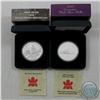 Image 1 : 2003 Cobalt & 2003 Coronation Special Edition Proof Silver Dollars (2pcs)