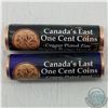 Image 1 : 2012 Special Wrapped Magnetic and 2012 Special Wrapped Non Magnetic Canada 1-cent Original Rolls of 