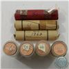 Image 1 : Lot of 7x 1961-1968 Canada 1-cent Roll of 50pcs. The dates you will receive are: 1961, 1963, 1964, 1