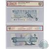 Image 1 : 1986 $5 BC-56c Bank of Canada Bonin-Thiessen Note GPN prefix BCS Certified CUNC-62
