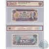 Image 1 : 1971 $10 BC-49a Bank of Canada Beattie-Rasminsky Note Prefix DK BCS Certified AU-58