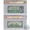 Image 1 : 1967 $1 BC-45b-i Bank of Canada Beattie-Rasminsky GP Note BCS Certified GUNC-65