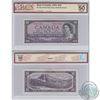 Image 1 : 1954 $10 BC-40b Bank of Canada Beattie-Rasminsky Modified Portrait Note BCS Certified AU-50