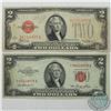 Image 1 : 1928 & 1953 Series USA $2.00 Notes