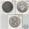 Image 1 : Lot of 1930, 1938, and 1939 Hungary 5 Pengo Silver Coins (3pcs)