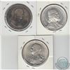 Image 2 : Lot of 1930, 1938, and 1939 Hungary 5 Pengo Silver Coins (3pcs)