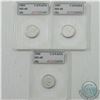 Image 1 : 1983, 1987 and 1990 Canada 10-cent ALL ACG Certified MS-68.