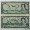 Image 1 : Complete Signature Type Set of the 1954 Devil's Face $1 Canada Series. Included are two 1954 Devil's