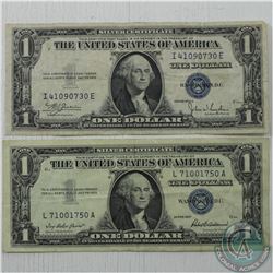Pair of Silver certificates from the United States 1935 & 1957.