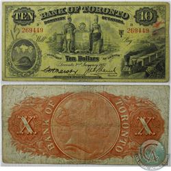 1937 Bank of Toronto $10 Note