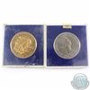 Image 2 : Pair of 1960 New York British Exhibition Crowns in cases. 2pcs