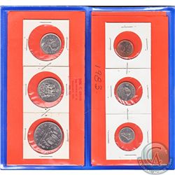 Estate Lot of Canada year sets in folders. The dates indicated to be there are: 1997, 1998, 1984, 20