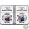 Image 1 : RCM Lot: 2x 2015 Canada $20 Canada Superman Series Fine Silver Coins NGC Certified PF-70 Ultra Cameo