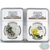Image 1 : RCM Lot: 2x 2015 Canada $20 Forests of Canada Series Fine Silver Coins NGC Certified PF-70 Ultra Cam