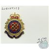 Image 1 : Canadian Army Logistics Corps modern enamelled Cap Badge with pin and stopper backing