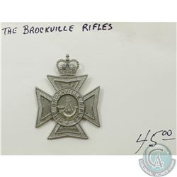 The Brockville Rifles Badge.