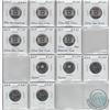 Image 3 : Mixed page of 38x Various 2014-2016 Canadian 25-cent Coins. This lot includes: 11x 2014 25c coins, 4