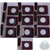 Image 1 : RCM Lot: 10x 1977 Canada Specimen Commemorative Silver Dollar 25th Anniversary of Queen Elizabeth II