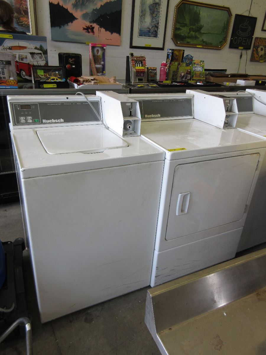 Huebsch coin operated washer & dryer used