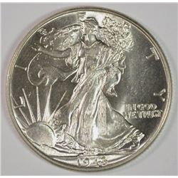 1943 WALKING LIBERTY HALF GEM BU