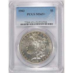 1903 MORGAN SILVER DOLLAR, PCGS MS-65+