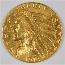 1913 $2.5 GOLD INDIAN CH BU