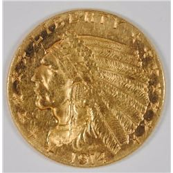 1914 $2.5 GOLD INDIAN BU