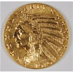 1910 $5 GOLD INDIAN CH BU