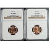 Image 1 : 1964 & 1964-D LINCOLN CENTS, NGC MS-66 RED