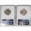 Image 2 : 1946-S & 1950 JEFFERSON NICKELS, NGC MS-66