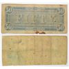 Image 2 : 1861 & 1864 $50.00 CONFEDERATE NOTES  SCARCE