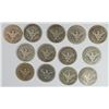 Image 2 : 13 DIFFERENT BARBER HALF DOLLARS NICE G+ COINS