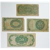 Image 2 : FRACTIONAL CURRENCY 4 PCS: 1874 TEN CENT, 1875 FIFTY CENT, 1874 TWENTY-FIVE CENT