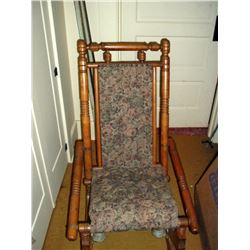 TURNED SPINDLE ROCKING CHAIR