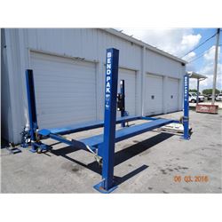 2008 Bend Pak #HD9-8   9k lb. Capacity 4-post Drive On Auto Lift