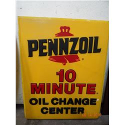 2 Pennzoil Square Signs - 2 Times the Money