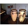 Image 2 : LOT OF MUSICAL INSTRUMENTS INC. UPRIGHT PIANO, CONGAS, AND BONGOS