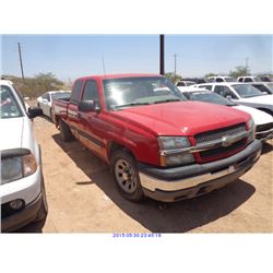 2003 - CHEVROLET SILVERADO 1500