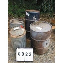 COLLECTIBLE BARRELS (4)