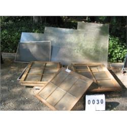 COLLECTIBLE WINDOW WALL CABINET ANTIQUE WOOD