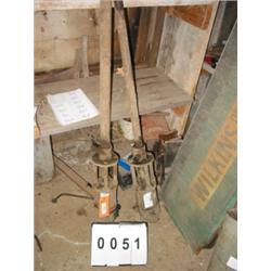 COLLECTIBLE LINCOLN GREASE PUMPS (2) ANTIQUE AIR POWERED