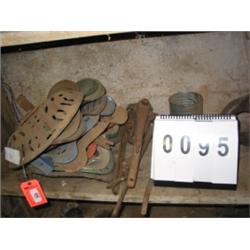 COLLECTIBLE TRACTOR SEATS (9) CAST IRON