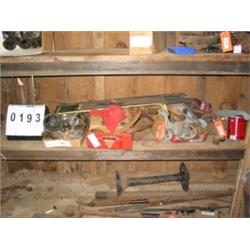 COLLECTIBLE MODEL T SPINDLES (2) AND MISC PARTS